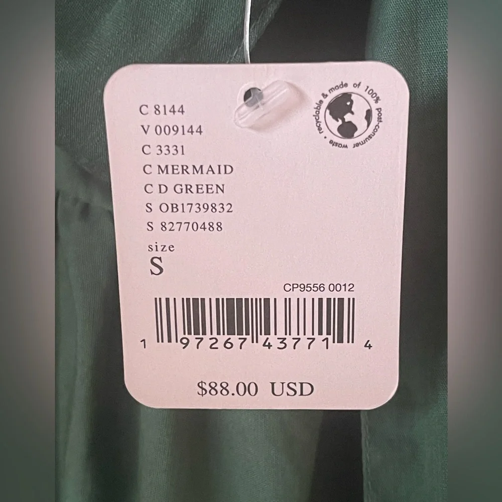 Free People Favorite Part MIDI Skirt Mermaid Green Small Petite